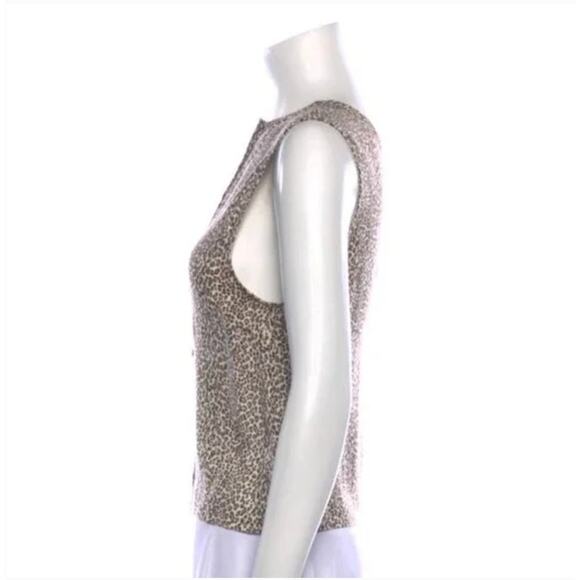 Jenni Kayne Leopard Shell Sleeveless Blouse Size XS - Picture 5 of 12